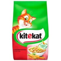 Kitekat (Кітікет) - Сухий корм з яловичиною та овочами для котів (300 г) в E-ZOO