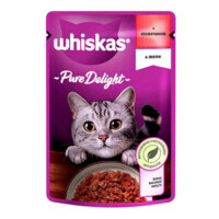 Whiskas (Віскас) Pure Delight - Вологий корм яловичина в желе для котів (85 г) в E-ZOO