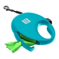 Collar (Коллар) WAUDOG R-leash - Повідець-рулетка для собак з контейнером для пакетів та світловідбиваючою стрічкою (5 м, до 40 кг) (L (5 м)) в E-ZOO