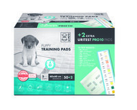 M-Pets (М-Петс) Uritest Pro 10 Training Pads + 2 Uritest Pads - Одноразові пелюшки + пелюшки для тестування розладів та захворювань сечовивідних шляхів у собак (60х60 см / 50+2 шт.) в E-ZOO