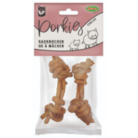 Bubimex (Бубимекс) Twisted Сhewing Bones Porkhide - Жевательные крученые кости из свиной кожи для собак (50 г х 2 шт.) в E-ZOO