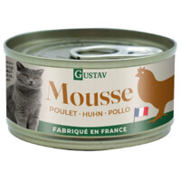Gustav (Густав) Chicken Mousse - Влажный корм Мусс с курицей для котов (85 г) в E-ZOO