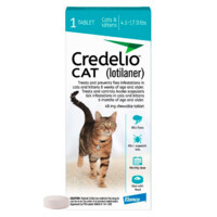 Credelio Cat by Elanco - Противопаразитарные жевательные таблетки Кределио от блох и клещей для котов (2-8 кг (1 таб.)) в E-ZOO