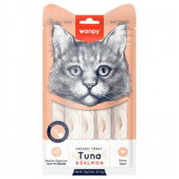 Wanpy (Ванпі) Creamy Treat Tuna & Salmon Cat - Кремові ласощі з тунцем та лососем для котів (70 г) в E-ZOO