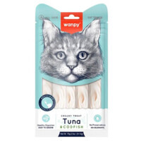 Wanpy (Ванпи) Creamy Treat Tuna & Codfish Cat - Кремовое лакомство с тунцом и треской для котов (70 г) в E-ZOO