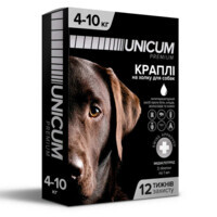 Unicum (Унікум) Premium - Протипаразитарні краплі на холку проти бліх та кліщів для собак (1 шт. (4-10 кг)) в E-ZOO
