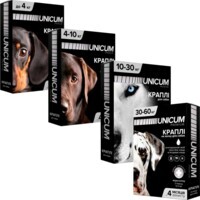 Unicum (Уникум) Premium - Противопаразитарные капли на холку против гельминтов, блох, клещей и иксодовых клещей для собак (1 шт. (30-60 кг)) в E-ZOO