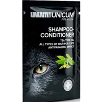 Unicum (Уникум) Premium All Types of Hair for Cats - Универсальный шампунь-кондиционер Масло чайного дерева с противопаразитарным эффектом для котов (200 мл) в E-ZOO