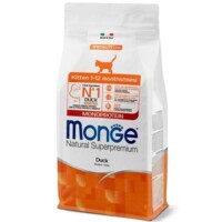 Monge (Монж) Natural Superpremium Monoprotein Kitten Duck - Сухий монопротеїновий корм з качкою для кошенят всіх порід (400 г) в E-ZOO