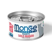 Monge (Монж) Monoprotein Solo Manzo - Монопротеиновые мясные хлопья из говядины для взрослых кошек всех пород (80 г) в E-ZOO
