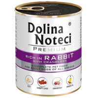 Dolina Noteci Premium (Долина Нотечи Премиум) Rabbit with Cranberry Adult Dogs - Консервированный корм с кроликом и клюквой для собак всех пород (800 г) в E-ZOO
