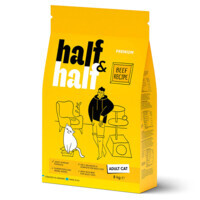 Half&Half (Халф енд Халф) - Сухий корм з яловичиною для дорослих котів (8 кг) в E-ZOO
