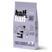 Half&Half (Халф энд Халф) - Сухой корм с говядиной для взрослых собак маленьких пород (12 кг) в E-ZOO
