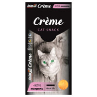 AnimAll (ЕнімАлл) Сreme - Кремові ласощі зі смаком макрелі для котів (6х15 г) в E-ZOO