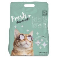 M-Pets (М-Петс) Fresh Diamonds Silica Cat Litter Unsecnted - Наповнювач силікагелевий для котячого туалету без запаху (3,8 л / 1,6 кг) в E-ZOO
