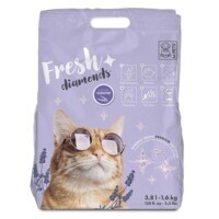 M-Pets (М-Петс) Fresh Diamonds Silica Cat Litter Lavender - Наповнювач силікагелевий для котячого туалету з запахом лаванди (3,8 л / 1,6 кг) в E-ZOO