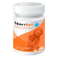 Ефектвет - Кормова добавка з біотином для блиску шерсті та здорової шкіри для собак (1 гх100 таб.) в E-ZOO