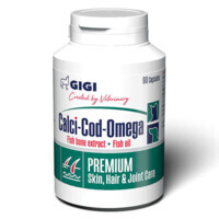 Gigi (Гігі) Calci-Cod-Omega - Вітамінно-мінеральний комплекс для суглобів, хрящів, кісток, шерсті та шкіри для собак та котів (21 шт./уп.) в E-ZOO