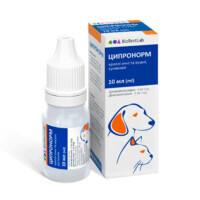 BioTestLab (БиоТестЛаб) Ципронорм - Краплі для лікування кон'юнктивітів та отитів у котів і собак (10 мл) в E-ZOO