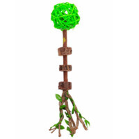 M-Pets (М-Петс) Charmy Matatabi Toy Amulet Green - Іграшка Зелений амулет із дерева мататабі для котів (18x5,5x5 см) в E-ZOO