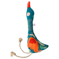 Байдик - М'яка іграшка Качур із велюру для собак (32х12 см) в E-ZOO