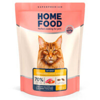 Home Food (Хоум Фуд) - Сухой корм «Телятина с лососем и вялеными томатами» для стерилизованных котов крупных пород (400 г) в E-ZOO