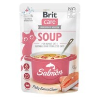 Brit Care (Бріт Кеа) Soup with Salmon - Вологий корм Суп з лососем для котів (75 г) в E-ZOO