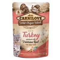 Carnilove (Карнілав) Rich Turkey with Valerian Root - Вологий корм з індичкою та валеріаною для котів (85 г) в E-ZOO
