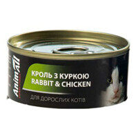 AnimAll (ЭнимАлл) - Влажный корм с кроликом и курицей для котов (80 г) в E-ZOO