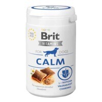 Brit (Брит) Vitamins Calm for Dogs - Жевательные лакомства с валерианой и ромашкой для нервной системы собак (150 г) в E-ZOO