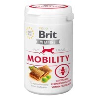 Brit (Брит) Vitamins Mobility for Dogs - Жевательные лакомства с хондроитином и коллагеном для здоровья костей и суставов собак (150 г) в E-ZOO
