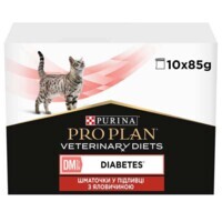 Pro Plan Veterinary Diets (Про План Ветеринарі Дієтс) DM ST/OX Diabetes Managment - Консервований корм з яловичиною для дорослих котів, які хворіють на цукровий діабет (10х85 г) в E-ZOO фото №2 Pro Plan Veterinary Diets (Про План Ветеринарі Дієтс) DM ST/OX Diabetes Managment - Консервований корм з яловичиною для дорослих котів, які хворіють на цукровий діабет (10х85 г) в E-ZOO