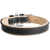 Collar WAUDOG Soft - Нашийник шкіряний подвійний з QR паспортом для собак (М (2х30-39 см)) в E-ZOO