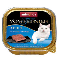Animonda (Анимонда) Vom Feinsten Adult - Консервированный корм в виде паштета с лососем и креветками для взрослых кошек (100 г)