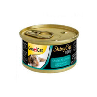 GimCat (ДжимКэт) ShinyCat - Консервированный корм с курицей и креветками для кошек (70 г) в E-ZOO