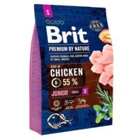 Brit Premium (Бріт Преміум) by Nature JUNIOR S - Сухий корм з куркою для цуценят і молодих собак дрібних порід (8 кг) в E-ZOO