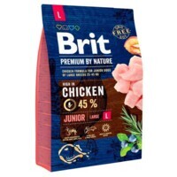 Brit Premium (Бріт Преміум) by Nature JUNIOR L - Сухий корм з куркою для цуценят і молодих собак великих порід (3 кг) в E-ZOO