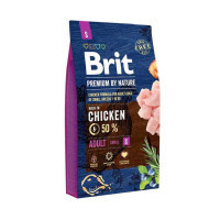 Brit Premium (Брит Премиум) by Nature ADULT S - Сухой корм с курицей для взрослых собак мелких пород (8 кг)