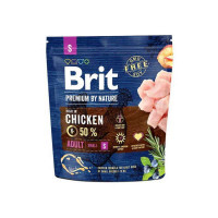 Brit Premium (Бріт Преміум) by Nature ADULT S - Сухий корм з куркою для дорослих собак дрібних порід (1 кг) в E-ZOO