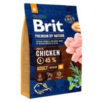 Brit Premium (Бріт Преміум) by Nature ADULT M - Сухий корм з куркою для дорослих собак середніх порід (3 кг) в E-ZOO