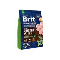 Brit Premium (Брит Премиум) by Nature ADULT XL - Сухой корм с курицей для взрослых собак гигантских пород (3 кг)