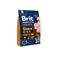 Brit Premium (Брит Премиум) by Nature SENIOR S+M - Сухой корм с курицей для стареющих собак мелких и средних пород (3 кг)