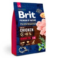 Brit Premium (Бріт Преміум) by Nature SENIOR L+XL - Сухий корм з куркою для собак, що старіють великих і гігантських порід (3 кг) в E-ZOO