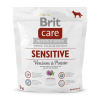 Brit Care (Брит Кеа) Sensitive Venison & Potato - Сухой беззерновой корм с оленинной и картофелем для взрослых собак с чуствительным пищеварением (1 кг) в E-ZOO