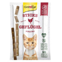 GimСat (ДжимКэт) Sticks - Лакомство с курицей и печенью для кошек (20 г) в E-ZOO