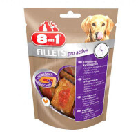 8in1 (8в1) Fillets Pro Active - Лакомство-куриное филе для поддержания активности собак (80 г)