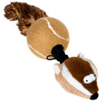 GiGwi Catch&Fetch – Игрушка Барсук с 2-ми пищалками для собак (32 см) в E-ZOO