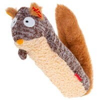 GiGwi Plush Friendz – Игрушка Белка с пищалкой для собак (29 см) в E-ZOO