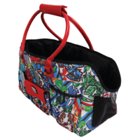 M-Pets Urban Style Freestyle Carrier - Сумка-переноска с ярким принтом для кошек и маленьких собак (50x25x30 см) в E-ZOO