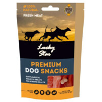 Lucky Star Premium Dog Snacks - Ласощі Кальцієва кістка в обгортці з качиного в'яленого м'яса для собак (85 г) в E-ZOO